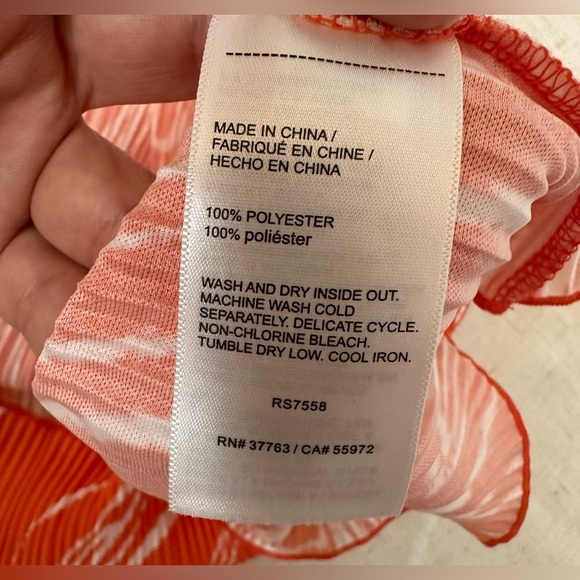 Rafaella Orange and White Blouse ☀️🌴 - Picture 2 of 11